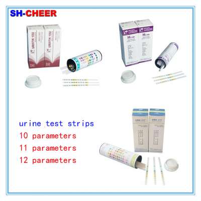 SH-cheer,Hot sale urine reagent test strips for 10/11/12 paras urine calcium test strip